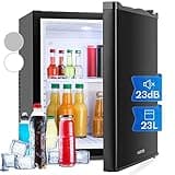 Klarstein MKS-10 Mini Kühlschrank Minibar Getränkekühlschrank (19 Liter Volumen, 0 dB, geräuschloser Betrieb, Innen-Beleuchtung)
