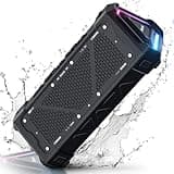 RIENOK S11 Bluetooth Lautsprecher 30W Musikbox mit EQ Modus USB-Audio IPX7 Bluetooth Box 24h Akku Tragbarer Lautsprecher mit Licht Bass für Phone Party Outdoor Strand Park Fahhrad
