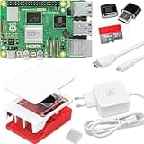 Raspberry Pi 5 16GB Starter-Kit | USB-C 45W Netzteil | Gehäuse mit Lüfter | 64GB SD Karte | 4K Micro HDMI Kabel |