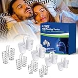 8er Sets Schnarchstopper, 4 Größen Schnarchstopper Wiederverwendbares SchnarchgeräT, Gegen Schnarchen Anti Schnarch Nasenclip für Besseren Atmen und Schlaf,Halten Sie Gut Atmen,Einfach Zu Bedienen