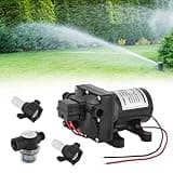 Wasserpumpe, 24V Wasserdruckpumpen für Boote,Selbstansaugende Booster-Pumpe, Wasser-Membran-Druckpumpe 11,3 LPM / 3,0 GPM für Wohnmobil, Landwirtschaftliche Bewässerung