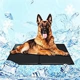 Kühlmatte Hundematte & Katzenmatte,Hundekissen,Kühlmatte für Hunde Hundematte,Bett Kühldecke Kühlkissen für Katzen Waschbar, Selbstkühlende Kaltgelpad,Katze Kühl Hundedecke Kühlende,40×50cm,Schwarz