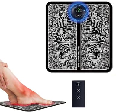 EMS Fußmassagegerät – Elektrischer Massagegerät für Füße mit EMS-Technologie – Fußmassage für Durchblutung & Entspannung – Tragbarer Fussmassager für Zuhause & Unterwegs-Fußmassagematte, Feet Massager