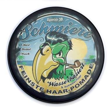 Rumble59 - Schmiere Pomade für Männer - Klassiker mit Limonen-Cola-Duft - 250 ml, mittlerer Halt - wasserbasierte Haar Pomade, auswaschbar - Hairstyling Made in Germany