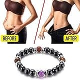 Mysika BESTT Magnetische Armband - Unisex Hämatit Therapie Stein Runde Perlen Stretch Armreif für Gewichtsverlust Abnehmen Anti-Müdigkeit Schmuck