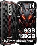 DOOGEE Blade 10 Outdoor Handy Android 14, 9GB+128GB/2TB TF Outdoor Smartphone, 10,7mm Ultradünnes Baustellenhandy, 6,56 Zoll HD+ 90 Hz Outdoor Handy Ohne Vertrag, 5150mAh, 16MP Kamera, NFC/GPS/Face ID
