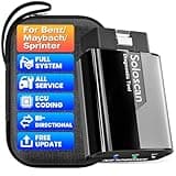 KINGBOLEN Soloscan OBD2 Diagnosegerät für Benz/für Maybach/für Sprinter,Alles System Diagnosegerät Auto Mit 50+ Resets,Aktiver Test,ECU-Codierung,Bluetooth 5.2,Lebenslange kostenlose Updates.