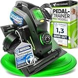 Tretmann Pedaltrainer Pro Set [Das Orginal] extra Leise & gelenkschonend + Anti-Rutsch-Matte & Befestigungsband -DEKRA Geprüft- Beintrainer für Senioren Heimtrainer senioren Mini Bike tischfahrrad