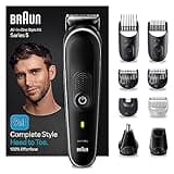 Braun All-In-One Bartpflege Bodygroomer Set, Barttrimmer / Bartschneider, Nasenhaartrimmer, Trimmer/Haarschneider Herren, Haarschneidemaschine, wiederaufladbar, 100 Min. kabellose Laufzeit, MGK5410