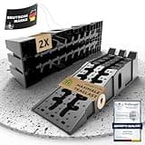 WERKTHOR Auffahrrampe PKW - [2er Set] Auffahrrampen für maximalen Halt [<5t] - Hochbelastbare Rampe Auto für jeden Untergrund - Auto Rampen 2 Stück