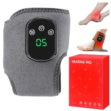 3-In-1 Fussmassagegerät, Fußmassagegerät, Foot Massager, Fußmassage, Tragbares Kabellose Fußmassagegerät 3 Modi und 5 Wärmestufen für Knöchel, Ferse, Sohle, Fußgewölbe, Ideal Geschenk für Eltern