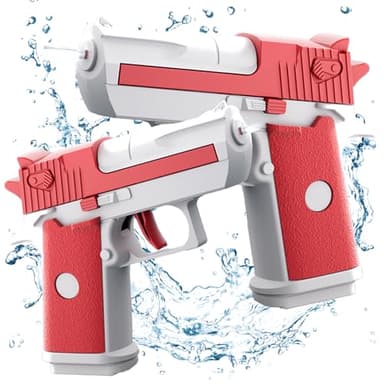2 Stück Wasserpistolen für Kinder,Mini Wasserpistolen,Wasserpistole mit großer Reichweite,Premium Wasserpistolen Set,für Sport,Pools,Strände und Wasserschlachten im Freien