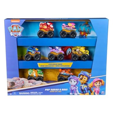 Psi Patrol: Rescue Wheels, 7-teiliges Pup Squad Racers Geschenkset mit exklusivem Roxi Spielzeug, Kinderspielzeug für Kinder und Mädchen ab 3 Jahren