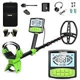 Flysocks Metalldetektor Profi Set, Metal Detector Wasserdicht IP68 mit präzisem Pinpointer, 25,4 cm Detektionstiefe, 5 Modi (44,96-125,98cm), Gold Detektor Geeignet für Erwachsene und Kinder