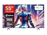 TCL 55T8B 55-Zoll QLED Pro 144Hz Onkyo Gaming Fernseher, 4K UHD, HDR Pro, Google TV (Dolby Vision IQ & Atmos, Motion Clarity, Freihändige Sprachsteureung, Kompatibel mit Google Assistant & Alexa)