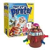 TOMY T7028A1 Kinderspiel "Pop Up Pirate", Hochwertiges Aktionsspiel für die Familie, Piratenspiel zur Verfeinerung der Geschicklichkeit Ihres Kindes, Gesellschaftsspiel ab 4 Jahren, Pop up Spiel