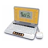 Vtech Schulstart Laptop E – Lerncomputer mit 160 Lernspielen in Deutsch und Englisch – Zum Lernen von Buchstaben, Wörtern, Mathematik, Wissenschaften u. v. m. – Für Kinder von 6-8 Jahren