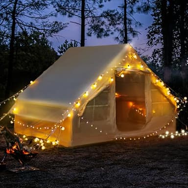 300x200x210cm Aufblasbares Gampingzelt für 2-4 Personen, 6.3㎡ Großes Outdoor Zelt Mit Luftpumpe & Mesh Fenster, 420D Oxford Wasserdicht 3000mm & UV50+ Für 4 Jahreszeiten, 5 Min Schneller Aufbau