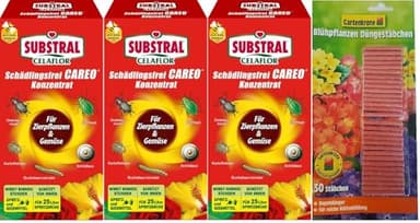 3 X 250 ml Schädlingsfrei Careo Konzentrat für Zierpflanzen & Gemüse