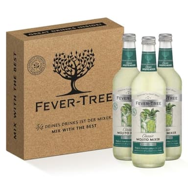 FEVER-TREE | Classic Mojito Mixer | Zitrusfrisch und spritzig | Für einen erfrischenden und authentischen Mojito | 3 x 500 ml