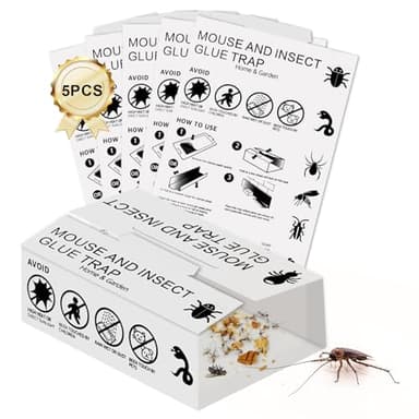 5 Stück Bettwanzen-Falle,Monitoring-Klebefalle inkl,Köderfalle,Schabenfalle für zur Bettwanzen-Bekämpfung,Fallen für Kakerlaken und andere kriechende Insekten im Haus