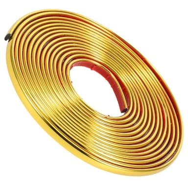 Angoily 1 Rolle Nahtstreifen Maskerade Wasserdichte Dekoration Stanze Babytür Fußleiste Dekoration Fachwerk Wasserdichte Dichtungsstreifen Rollen Einstellbare Tischtennisplatte Pvc Golden