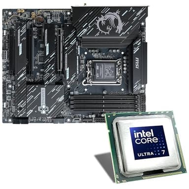 Mainboard Bundle | Intel Core Ultra 7 265K, 6X 4200 MHz, 8X Efficiency Cores, MSI Z890 Gaming Plus WiFi, 4X M.2 Port, PCIe 5.0 x16, USB 4 | Tuning Kit | CSL PC Aufrüstkit