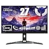 Lenovo Legion R27qe | 27" QHD Gaming Monitor | 2560x1440 | 180Hz | 450 nits | 0,5ms Reaktionszeit | HDMI | DisplayPort | AMD FreeSync | schwarz