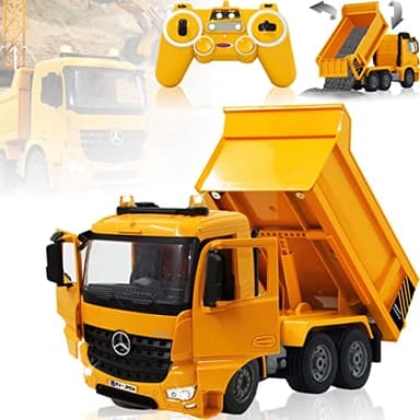 JAMARA Mercedes-Benz Muldenkipper Baustellenfahrzeug 1:20 ferngesteuert 2,4 GHz offiziell lizenziert (Mercedes-Benz Muldenkipper), 405