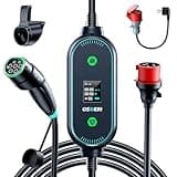Osoeri Mobile Wallbox/Ladestation 11kw, 7.5M EV Charger Ladekabel Typ 2, Ladekabel CEE 16A Auf Typ 2, Ladegerät Typ 2, 0–12H Reservierungszeit & 6X-Schnellladung, Mobile Ladestation Für EVs & PHEVs