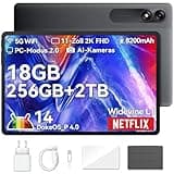 Blackview Tab9 WiFi Android 14 Tablet 11 Zoll 2K FHD+ Großes Display, 18GB+256GB(2TB) Octa-Core T606 Widevine L1 Gaming Tablet 13MP+5MP, 8200mAh Akku mit 2.4G/5G WiFi, GMS, Face ID, HULLE