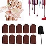 10 pcs Hornhautentferner Fußpflege Fräser, Elektrischer Nagelbohrer Pediküre Maschinenzubehör, Hornhautfräser Supergrob Pediküre Fräseraufsatz Hornhautschleifer für Nagelfräser Maniküre (Braun)