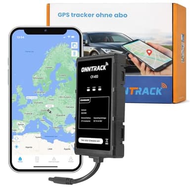 ONNTRACK 400 GPS Tracker Auto – Eingebauter Peilsender mit Echtzeit GPS Live Tracking, Lebenslang kostenlos, Ohne SIM-Karte & ABO, Manipulationsalarm, 4G LTE, App-Steuerung