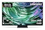 Samsung OLED 4K S90D Fernseher 65 Zoll, Samsung TV mit Neural Quantum 4K AI Gen2 Prozessor, OLED HDR+, 4K AI Upscaling, Smart TV, KI TV, GQ65S90DATXZG, Deutsches Modell [2024]