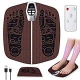 EMS Fußmassagegerät Kabellos, Faltbares Fußmassagegerät Elektrisch mit Tiefenmuskelaktivierung, 8 Modi & 32 Intensitätsstufen, Elektrische Fußmassageräte, Fördert Durchblutung Lindert Muskelschmerzen