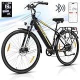 Vipdrive E Bike 28 Zoll, E-Bike Damen Herren, Electric Bike mit 48V 15Ah Batterie, 3 PAS & Tempomat Modus, 7-Gang mit LCD-Display, 250W Motor & 85NM, up to 100km(Navigator 1.1 Black)