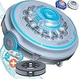 Monzana® Poolroboter Poolboy600 Kabellos Vollautomatisch 80 Min Akku 5200mAh Li-Ion 80m² Pool Bodensauger Poolreiniger Poolsauger Titangrau