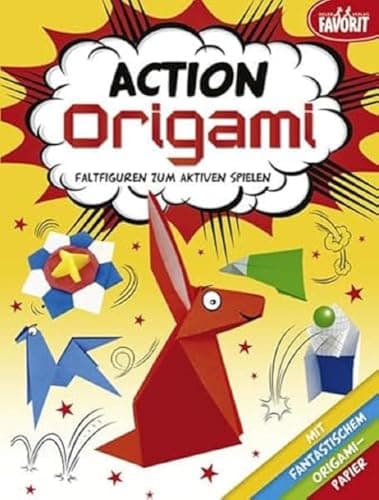 Action Origami – Faltfiguren zum aktiven Spielen: mit 24 Blatt farbigem Origami-Papier