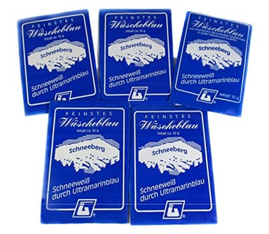 Schneeberg 10 x 10 g hochwertiges Waschmittel Blau, von Schneeweiß bis Ultramarinblau