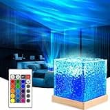 Ocean Lamp,Galaxy Lampe Led Polarlicht Lampe Sternenhimmel Projektor,Mit Fernbedienung USB Wasserwellen Lampe,16 Quadrat Farben Nachtlichtlampe,FüR Schlafzimmer,Wohnzimmer,Party,Date[Energieklasse G]