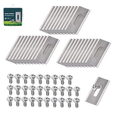 30Stück Mähroboter Ersatzmesser, Langloch Klingen Kompatibel Mit Husqvarna/Automower/Gardena, Ersatzklingen Für Roboter Rasenmäher,Universell Roboter Rasenmäher Klingen,Roboter Rasenmäher Messer ( Far