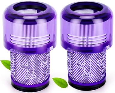 ROMIVO 2 Stück Filters für Dyson V12, Filter für Dyson V12 Slim Absolute Filter Absolute Total Clean/Extra/Fluffy Vacuum Cleaner Waschbar Zubehör Ersetzen Sie Part 971517-01