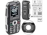 simvalley MOBILE Baustellenhandy: 4G-Outdoor-Handy, IP67, Dual-SIM, Radio, 2" / 5,08 cm Farbdisplay (Handys, Outdoor Handys, Seniorenhandy mit Kamera)