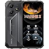 OSCAL Marine 2 Outdoor Handy Ohne Vertrag 2025, 11000mAh 12GB+64GB/2TB, Android 15 Outdoor Smartphone, 6.56" HD+ 90Hz, 16MP+8MP AI Kamera Baustellenhandy, IP69K Wasserdicht, Dual SIM 4G/NFC/OTG/GPS