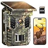 XTU Wildkamera mit Handyübertragung App,2.7K WLAN Wildtierkamera mit Bewegungsmelder Nachtsicht,Inklusive 32GB SD-Karte,IP66 Wasserdicht,Eingebauter 2600mAh Lithium-Akku Wiederaufladbar,0,2S Auslösen