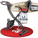 Sportstech 3in1 Ergometer Heimtrainer Fahrrad klappbar, 150kg belastbar, extra leise, komfortabler Sitz verstellbar, Hometrainer Senioren, Spinning Bike Indoor, Fitnessbike, App kompatibel, X150 Bike