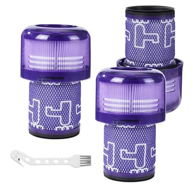 Filter für Dyson V12 Detect Slim Absolute Ersatzfilter,3 Stück Filter für Dyson V12 Staubsauger,waschbar，Ersetzen Sie #971517-01