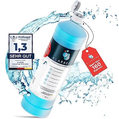 KLARBERG® 1L Bodenreiniger Wischroboter Reinigungsmittel Konzentrat 1:100 I Frischer Duft mit unserem Reinigungsmittel für Saugwischer I Das Saugroboter reinigt Laminat, Fliesen uvm.