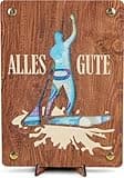 Sup Geschenk - XL Geldgeschenk aus Holz inkl. Ständer | Stand Up mit Paddel - Stand Up Paddelboard, Stand Up Paddel, Stand Up, Sup Board, Stand Up Brett mit Paddel