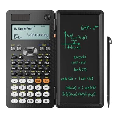 NEWYES 991ES Wissenschaftlicher Taschenrechner mit Notizblock und Stift- 417 Funktionen, Solar und Batterie Dual Stromversorgung, Ideal für Gymnasiasten, Studenten, Lehrer& Ingenieure